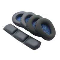 Ear Cushion Repair Parts For Sades Spirit Wolf SA-920 3 in 1 Gaming Headset Blue PU Mesh Headphone Earpads