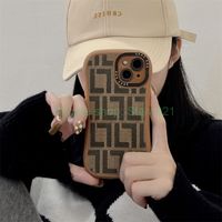 Fashion Phone Case Luxury Designer Full Letter Print Soft Phones Cases Classic Leather Unisex iPhone 13 11 12 pro Max 7 8 X XS High Quality
