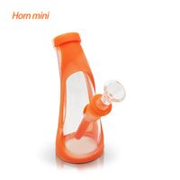 Waxmaid wholesale 5. 6 inches silicone glass bong hookah smok...