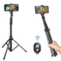 Tripods Foldable Extended Tripod Stand Bluetooth Remote Cont...