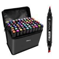 24- 168 Colors Oily Art Marker Pen Set Double Headed Sketchin...