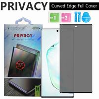 Für Samsung S22 5d Privatsphäre Full Cover Tempered Glass Screen Protector Colly Friendly Anti-Spy Film S21 S20 Note20 Ultra S10 S9 S8 Note10 Plus Note8 Note9 mit Paket