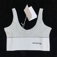 Summer Crop Tops Wang Top Top Sexy Femmes Sans manches Tops Tank Solide Noir Vest Gilet Fashion Dames Vêtements 220411