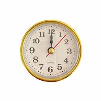5pcs Inserto de reloj de cuarzo redondo de 65 mm con números árabes DIY Accesorios de relojería incorporados Reemplazo266U