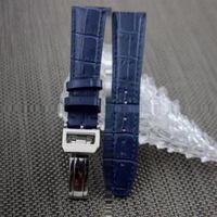 Boulots de montre en cuir Boule de montre bleu avec barre de ressort pour IWC DHL Air gratuitement en stock