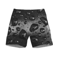Men's Shorts Summer Fashion Men's Cool Casual Beach Pants Water Drop Ice Cubes 3D Printed Patterns Various Loose Comfortable Sizes S To