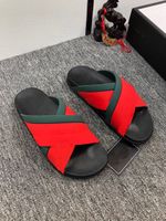 2022 Homens homens chinelos de designer lâminas de borracha sandal flores planas verdes vermelha branca web moda shoes praia chinelos de flores caixas de flores
