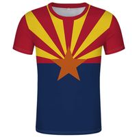 US USA State Arizona Flag T-shirt Diy Free Custom Made Name Number US Po Print Text 3D T-shirt Clothes 220702