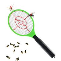 Outdoor Gadgets Summer Operated Hand Racket Electric Mosquito Swatter Insect Home Garden Pest Bug Zapper Killer2682