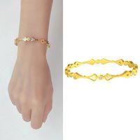 Hand Bracelets for Women Fan-Shaped Shell Stainless Steel Fashion Charm Luxury Gold Color Natural Stones African Jewelry Dubai On Hands Accessory Girls