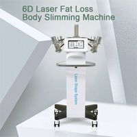 Máquina de adelgazamiento de láser 6D no invasivo láser láser fría 532 nm 635 nm terapia de luz roja verde forma del cuerpo quema de grasa