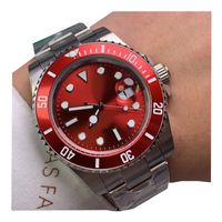 남성 시계 자동 기계식 시계 40mm 비즈니스 모든 스테인레스 스틸 손목 시계 Montre de Luxe Strap 조정 가능