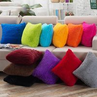 Cushion Decorative Pillow Super Soft PillowCase Plush Cushio...