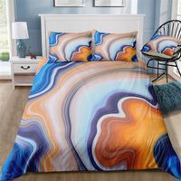 Multi-color Marble Bedding Set King Size 3D Duvet Cover Queen Home Textile Printed Single Double Bed Set With Pillowcase 3pcs195z