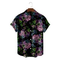 Men' s Casual Shirts Summer Hawaiian Shirt 3D T- shirt Re...