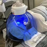 Çok İşlevli Kore Hidrojen Terapi Oksijen Maskesi Güzellik Sprey Nemlendirici Eleman LED Kırmızı Mavi Spektrometre Foton Güzellik