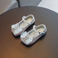 Детские девочки обувь принцесса одиночная обувь для девочек Дети дети повседневная мода PU повседневная обувь Bownot Size 23-34