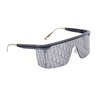 2022 Neue Sonnenbrille Frauen einteiliger Rahmen Big Rahmen Sonnenbrille Herren Trend Marke Schutz Luxus Sonnenglas Übergroße Sonnenbrille