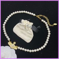 Moda de colar de pérolas de mulheres com diamantes pingente colares de desenhador jóias mulheres estrela alta qualidade para acessórios de festa D224221F