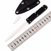plus small VENUM D2 blade double action tactical self defense customized hunting knife camping pocket knives257b