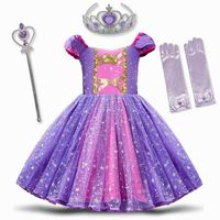 Vestidos de niña elegante princesa disfraz de niñas para niñas halloween carnaval cosplay vestirse para niños para fiesta de ropa para niños pequeños