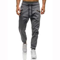 Pantalones para hombre Mens Solid Sports Jogger para Hombres Joggers Ropa Casual Bolsillos con cordón