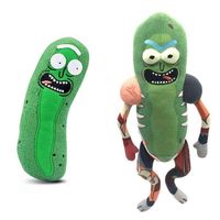 Selling 45cm Morty Cute Pickle Rick Soft Plush Toys Funny Cucumber Stuffed Dolls Kids Birthdays Gifts257b