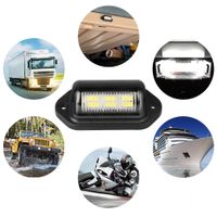 6 LED-licensplatta Ljus Concierge Dome / Taksida Enkelt ljus för bilbil SUV RV Trailer Van Båt Trailers Vans Accessorie
