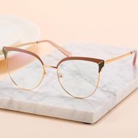 선글라스 레트로 블루 라이트 차단 근시 안경 처방 안경 프레임 여성 패션 컴퓨터 광경 안경