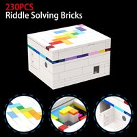 Riddle Solving Bricks Rainbow Road A Puzzle Box Building Blocks Jewlery Box Gem Hidden Treasure Educational Kids Boys Girls Toys 220624