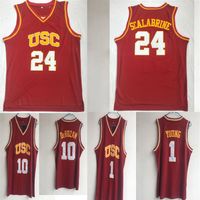 NCAA USC Trojans College jerseys 24 Brian Scalabrin 10 DeRozan #1 Nick Young SHIRTS university sport basketball new shipp307J