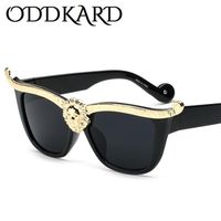 Lunettes de soleil de mode de luxe Oddkard pour hommes et femmes Vintage Designer Cat Eye Sun Glasses OCULOS DE SOL UV400317S