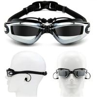 Yetişkin Miyopya Yüzme Goggles Earplug Profesyonel Havuz Gözlükleri Anti Sis Erkek Kadın Optik Su Geçirmez Gözlük 220520
