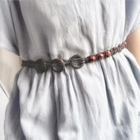 Kemerler Vintage Pubsel Kadınlar için balmumu ipi dokuma elbise aksesuarları yaz kayış gömlek bel zinciri ceinture bel kemeri kemerleri