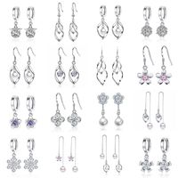 925 sterling silver elegant dangle earrings for women fashio...