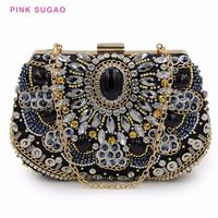 Pink Sugao Designer Bolsa de embreagem Mulheres sacolas de noite sacos de jantar 2020 New Fashion Burse Retro Pesado Diamante Bolsa de Diamante288p