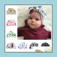 Ins Baby Girls Boy With Knotted Indian Toddlers Soft Turban Knot Bow Cap Infant Toddler Boutique Spring Summer.. Drop Delivery 2021 Beanie/S
