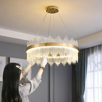 Pendant Lamps Led Lights Modern Crystal Lamp Nordic Bedroom Living Room Dining Gold Net Red Hanging LightsPendant