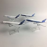 JASON TUTU Original model a380 airbus Boeing 747 airplane model aircraft Diecast Model Metal 1400 airplane toy Gift collection 220630
