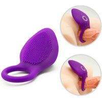 Sexspielzeugmassagegeräte Penisring Vibration Clitoris Stimulator G Spot Spielzeug für Paar Vibro -Verzögerung Licking Vagina Orgasmus Lock Fine Sleeve Vibrator