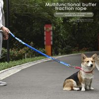 Dog Collars & Leashes Leash Pet Nylon Traction Rope Walking Running Training For Small Medium Dogs Car Seat Belt Non Slip Strap SuppliesDog