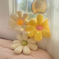 Decorative Flowers & Wreaths Small Daisies Lovely Sunflowers Plush Pillow Car Seat Sofa Bed Pillows, Tatami Living Room Bedroom Cushions