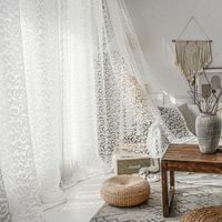 Drapes de cortina 2022 European Jacquard Design Decoración del hogar Fabrics Modern Tul Tulz