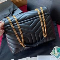 Luxe ontwerper merk Loulou dames tassen handtassen beroemde schouder high-end mode handtas ketting messenger bag bakken