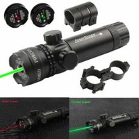 Green Red Lasers Pointer Dot Gun Laser Sight 532nm Rifle Scope with 20mm Picatinny Mount & 1&#039;&#039; Ring Mount Adapter Remote Pressure Switch