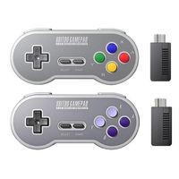 8BitDo SF30 SN30 2.4G Gamepad Wireless Game Controller Retro Joystick With NES Receiver For SNES And S-FC Classic Edition Controll306C