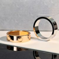 Anillos de diseñador de anillo de carter anillo de tornillo anillo de joyería lujosa