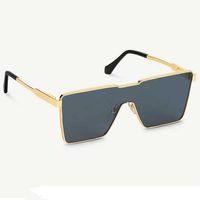 Óculos de sol unissex Ciclone Metal Metal Sunglasses Z1700U Lens preta Metal Metal Men and Womens Designer Fashion Glasses Tamanho 58-16-140 com caixa original