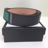 Men Women Belt Mens Genuine Leather Black And White Color Designer Cowhide Waistband For Womens Luxury Belts g buckle 3.8cm Come w266j