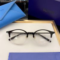 Occhiali da sole cantata npm-61 occhiali ottici per uomini donne in stile retrò anti-blu piastra leggera piastra telaio in titanio con scatole